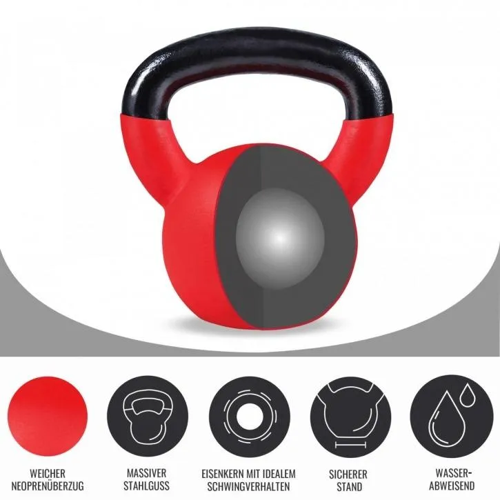 Rubber Coated Kettlebell 22KG