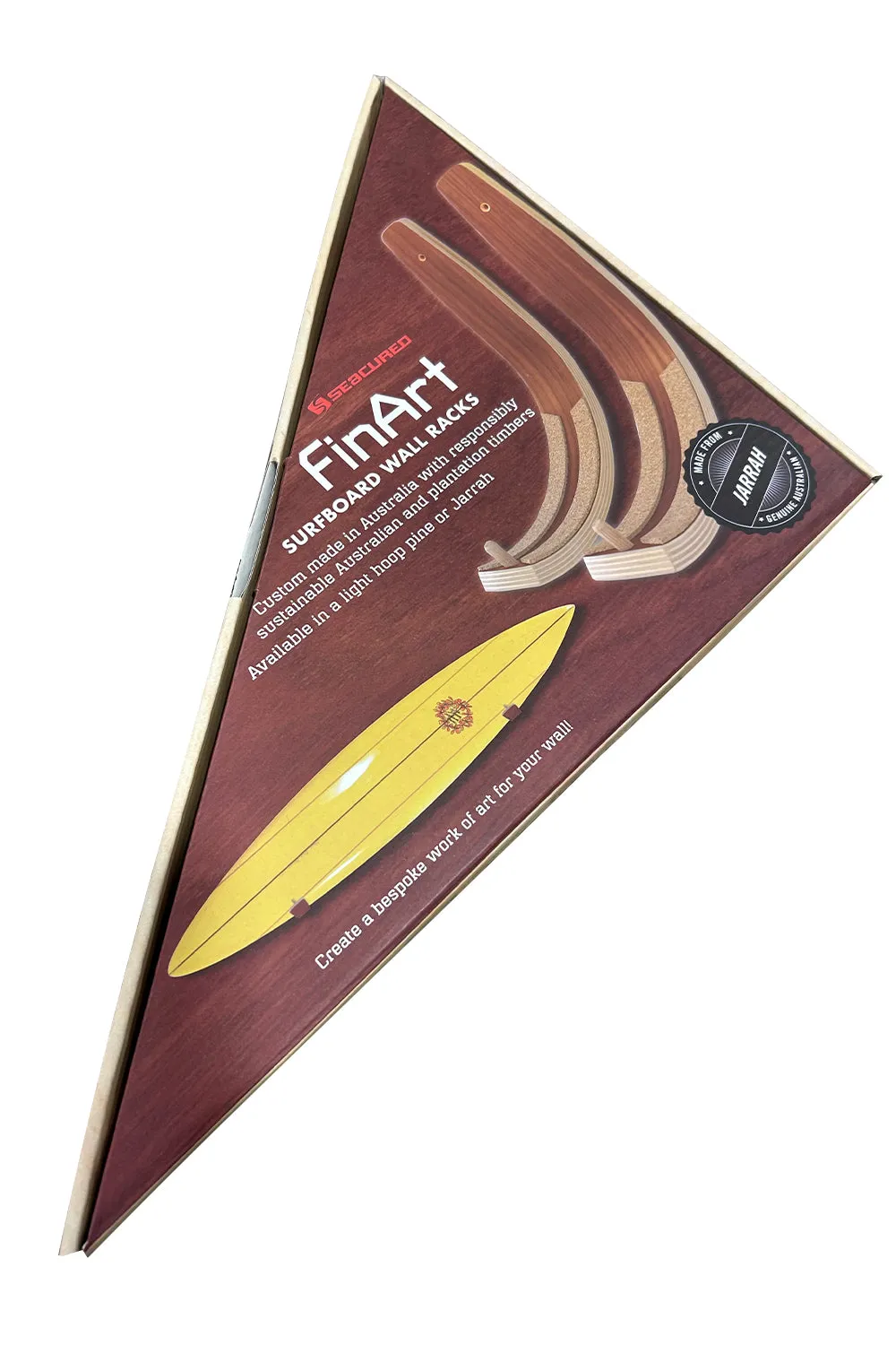 Seacured FinArt Timber Surfboard Wall Racks