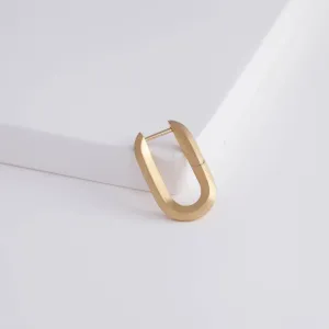 Shape oval earring