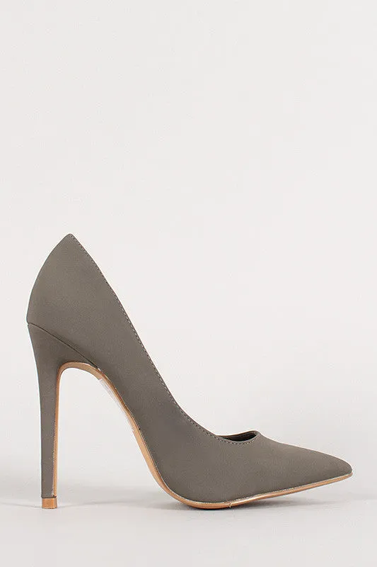 Shoe Republic Nubuck Pointy Toe Stiletto Pump