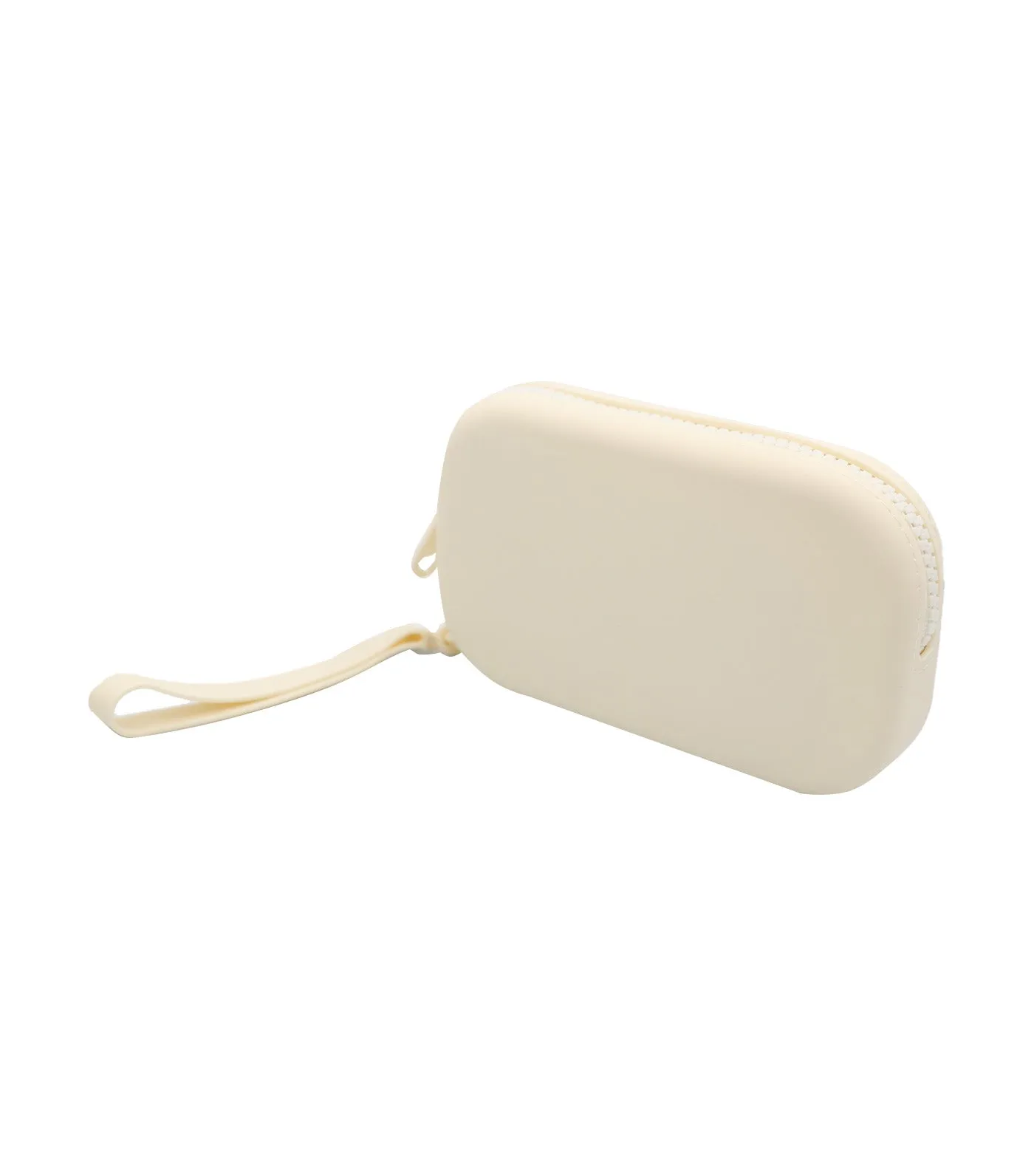 Silicone Round Pouch - Cream