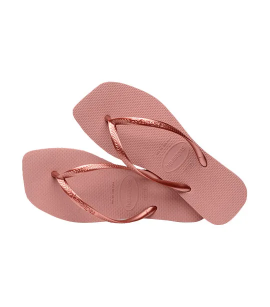 Slim Square Flip Flops Crocus Rose