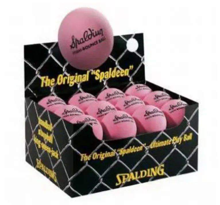 Spalding High Bounce Pink Rubber Ball