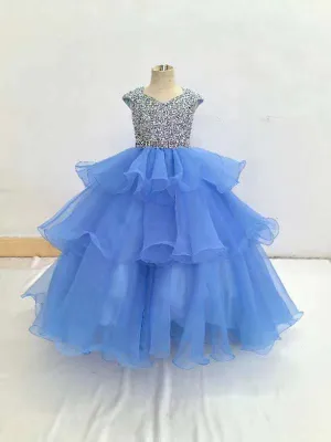 Sparkly Beaded Bodice Ball Gown for Teenage Girl