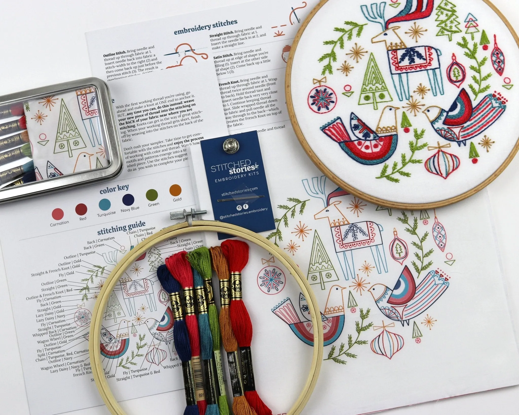 Tis the Season Embroidery Kit Bundle of 3