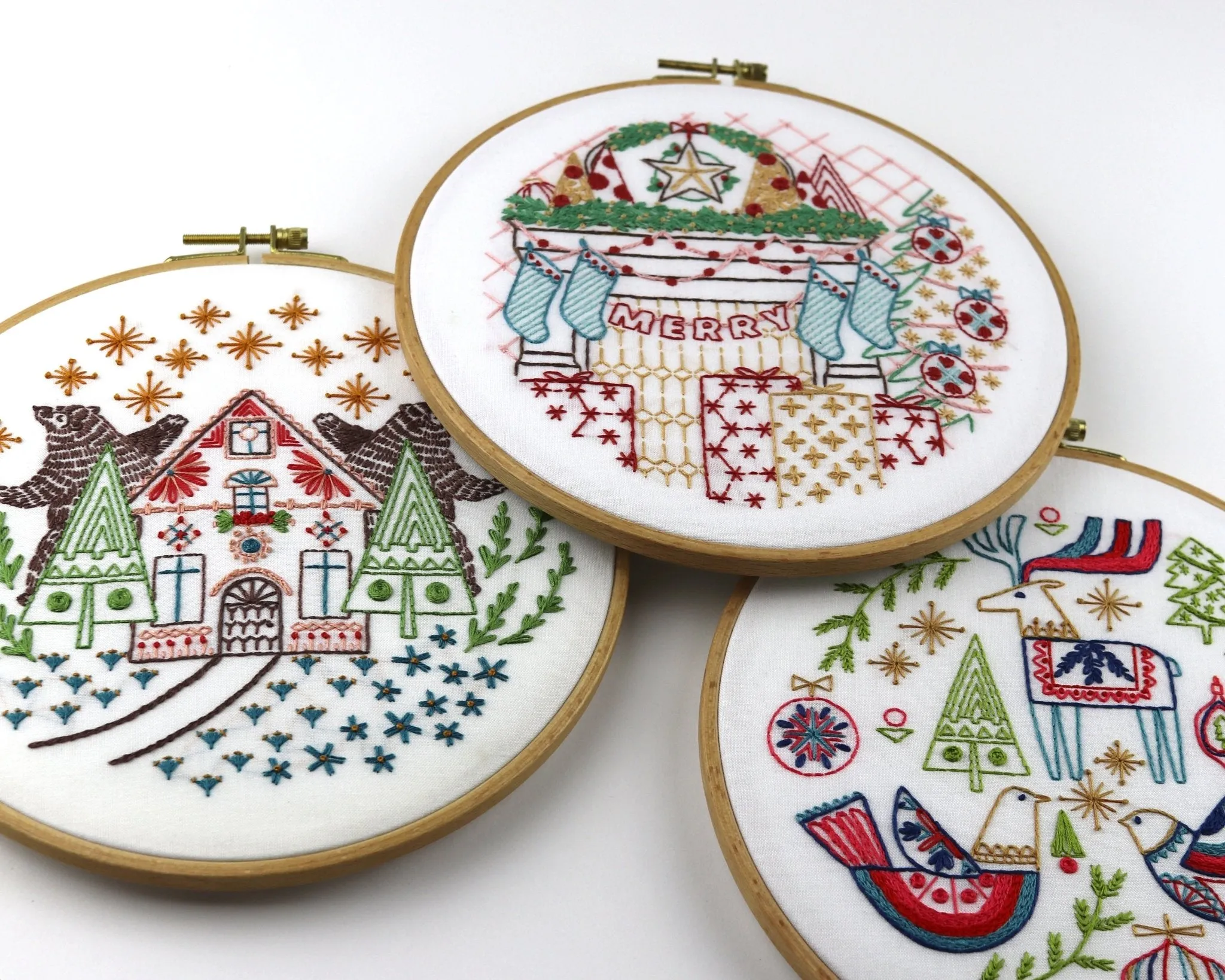 Tis the Season Embroidery Kit Bundle of 3