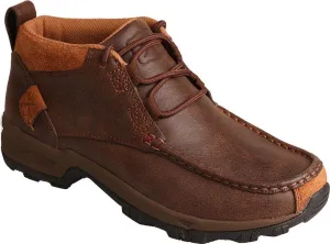 Twisted X Women's Brown Leather Hiker Driving Moccasin Shoes WHK0001