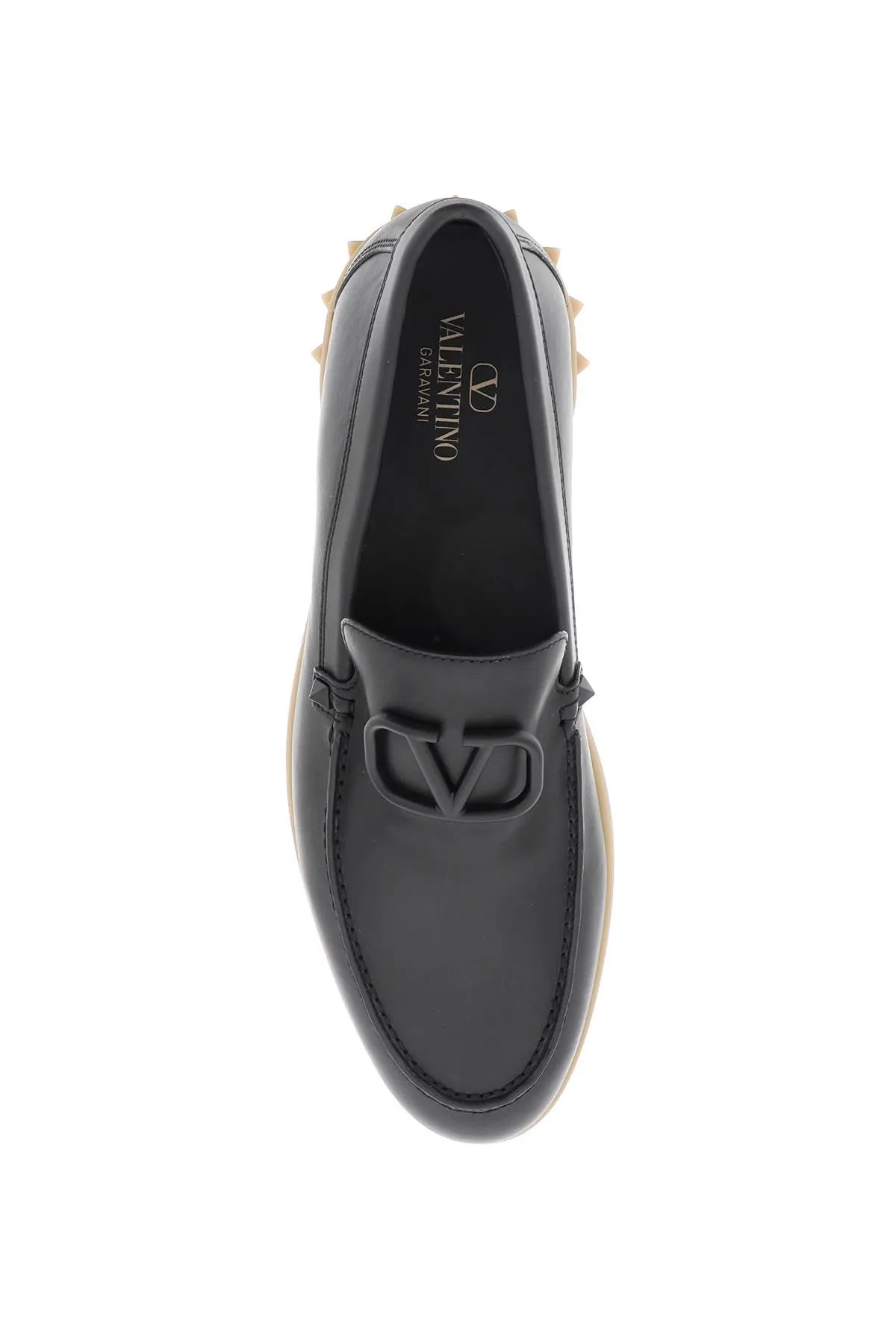 Valentino garavani leisure flows leather loafers