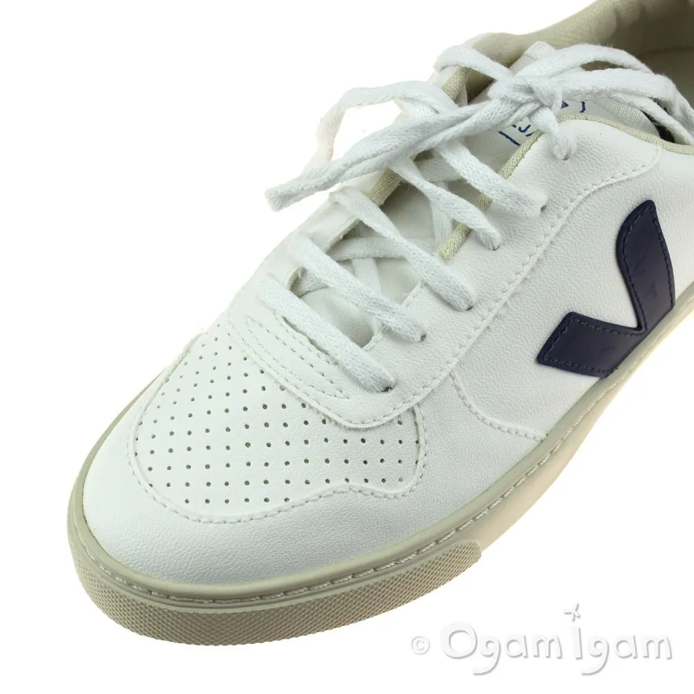 Veja V-10 Lace Boys White Cobalt Pekin Shoe