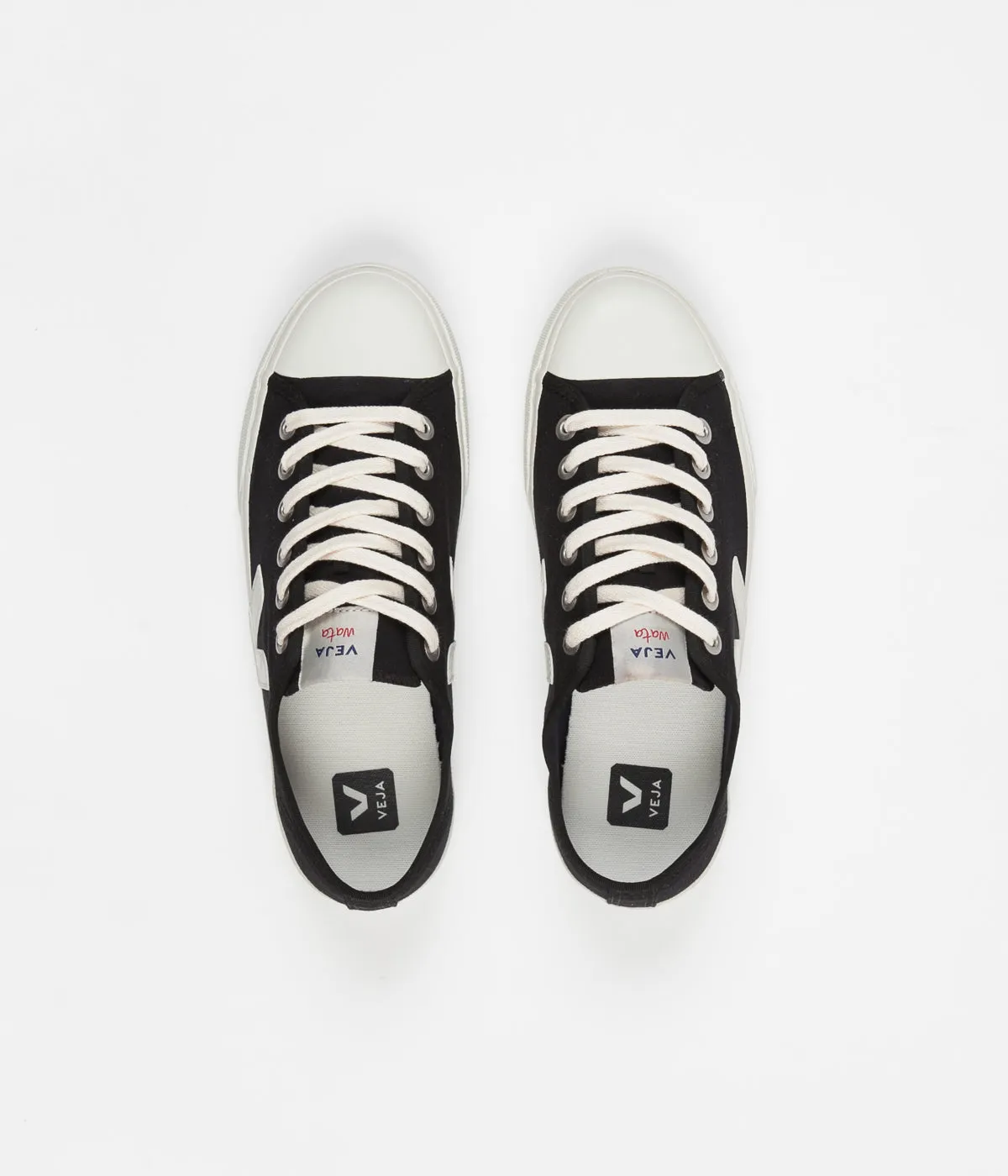 Veja Wata Canvas Shoes - Black / White