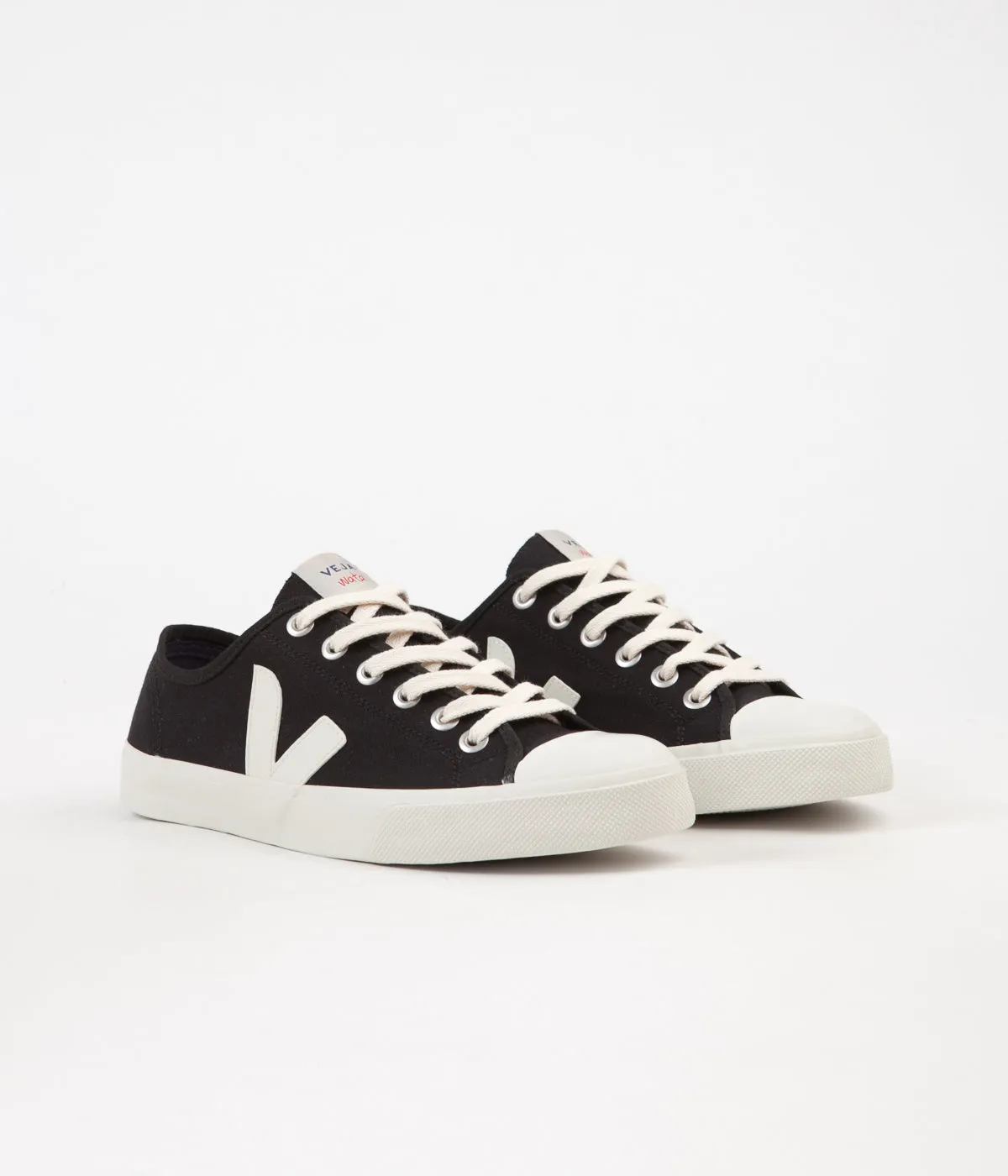 Veja Wata Canvas Shoes - Black / White