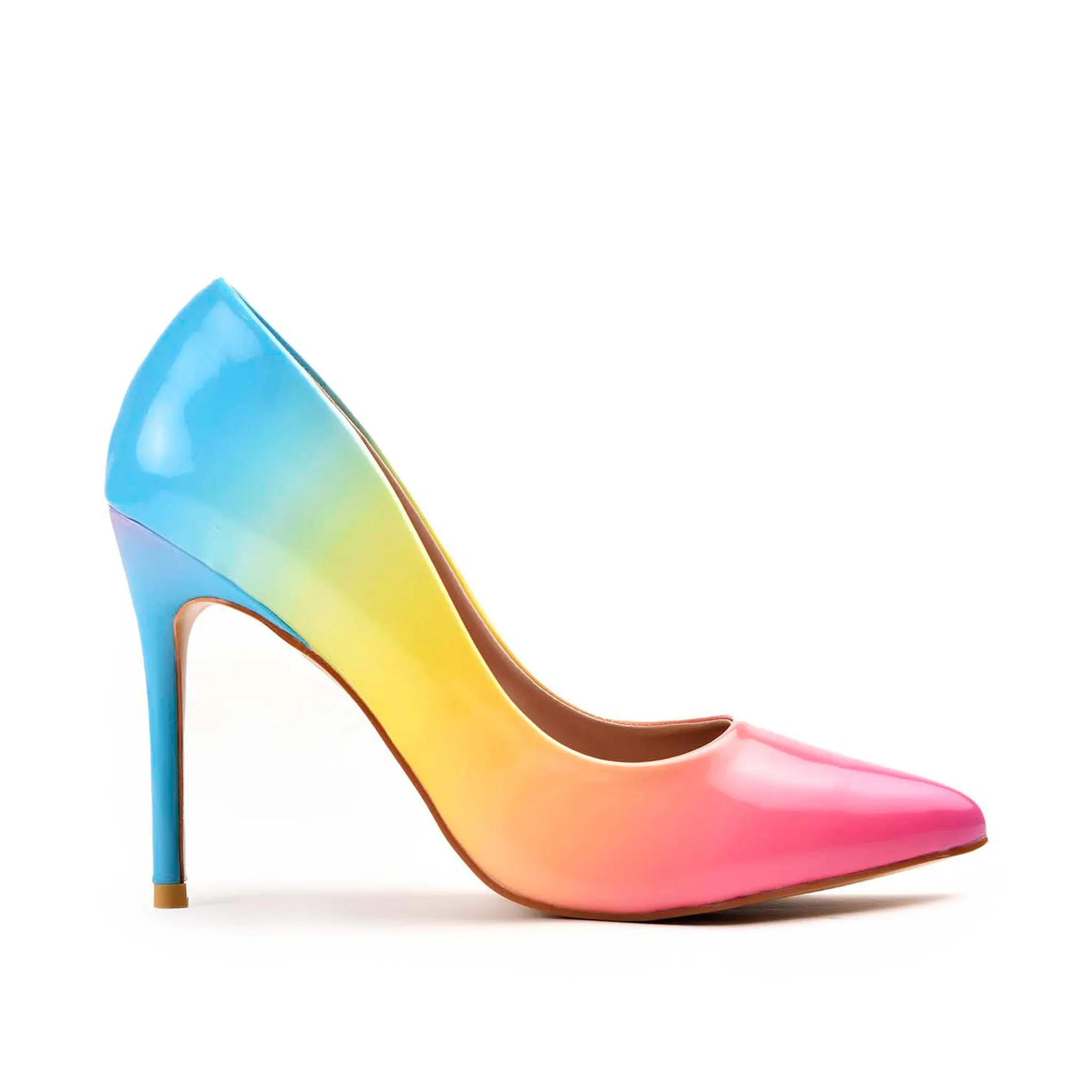 Vibrant Multi-Tone Gradient Stiletto Heels | 474M-MT