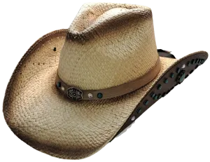 WESTERN GARDENS Straw Cowboy Hat by Austin