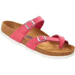 Women's Birkenstock Mayari Soft Footbed Fuchsia Tulip Nubuck