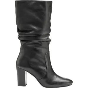 Women's Johnston & Murphy Charlotte Slouch Black Calfskin Leather